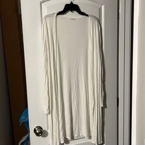 Long ribbed cardigan